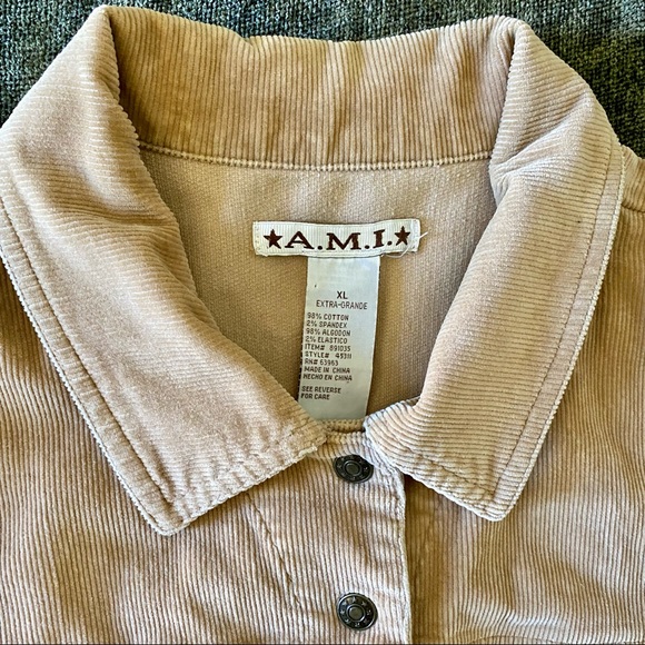 Vintage A.M.I. Tan Corduroy Jacket - Picture 3 of 11